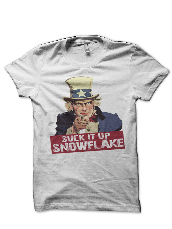 Suck It Up Snowflake White T-Shirt Hoodie, Sweatshirt | PureTeeCo.com