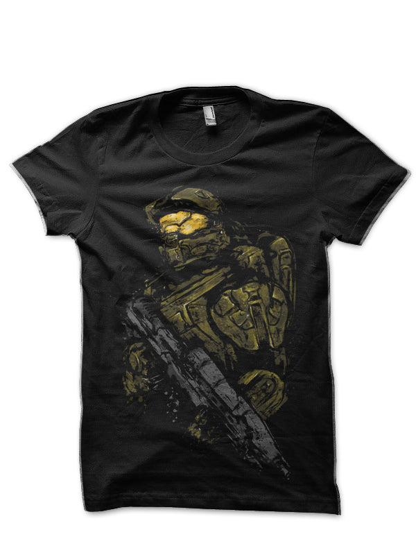 Master Chief Black T-Shirt Hoodie, Sweatshirt | PureTeeCo.com
