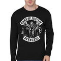 Sons Of Justice Black Full Sleeve Tee Hoodie, Sweatshirt | PureTeeCo.com