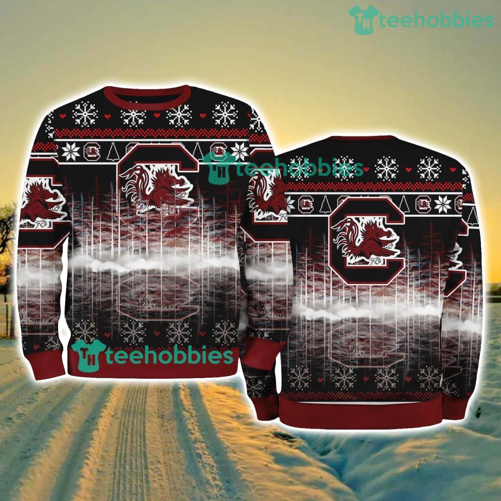 South Carolina Gamecocks NCAA Pine Christmas Ugly Sweater New Style Best Gift For Fans