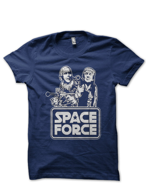 Space Force Navy Blue Half Sleeve T-Shirt Hoodie, Sweatshirt | PureTeeCo.com