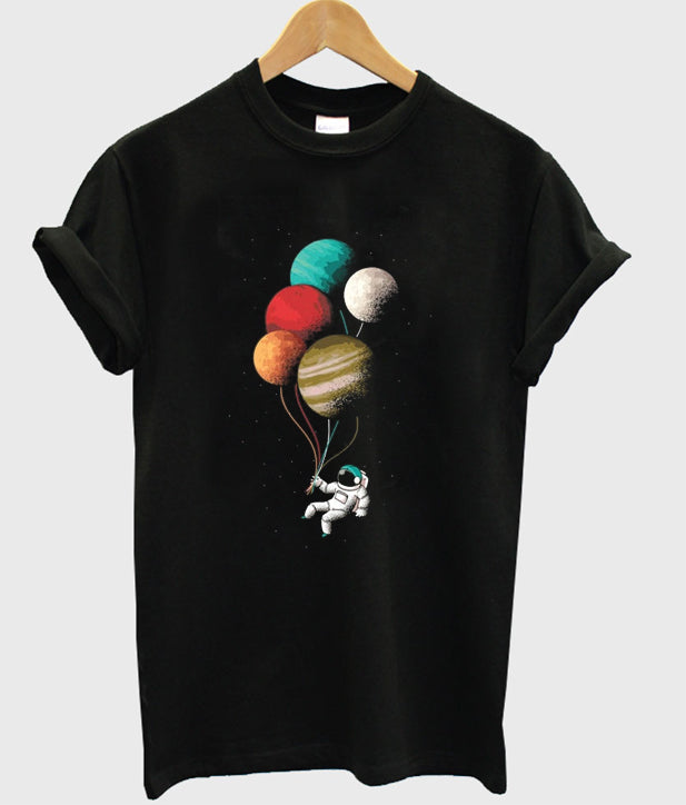 spaceman astronaut planet ballons t-shirt Hoodie, Sweatshirt | PureTeeCo.com