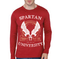 Spartan Academy Red Full Sleeve Tee Hoodie, Sweatshirt | PureTeeCo.com