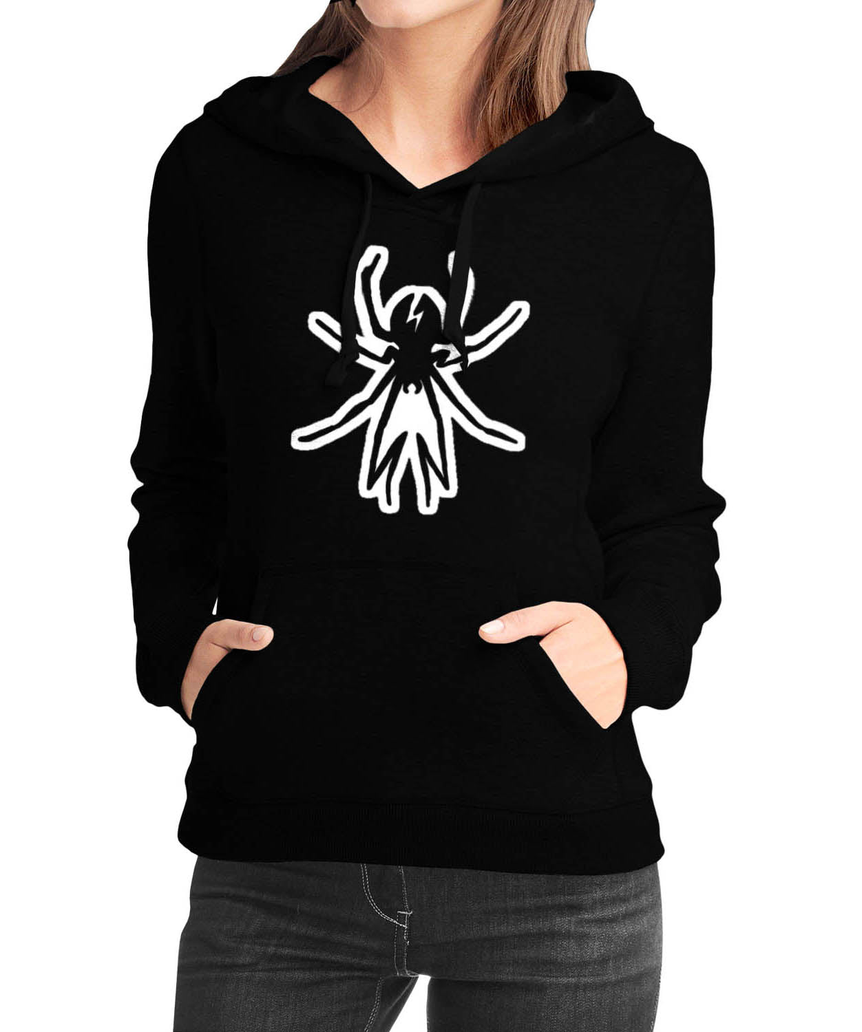 Spider Black Girls Hoodie T-Shirts, Sweatshirt | PureTeeCo.com