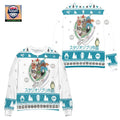 Spirited Away Kaonashi Mask Christmas Pattern Ugly Christmas Sweater White