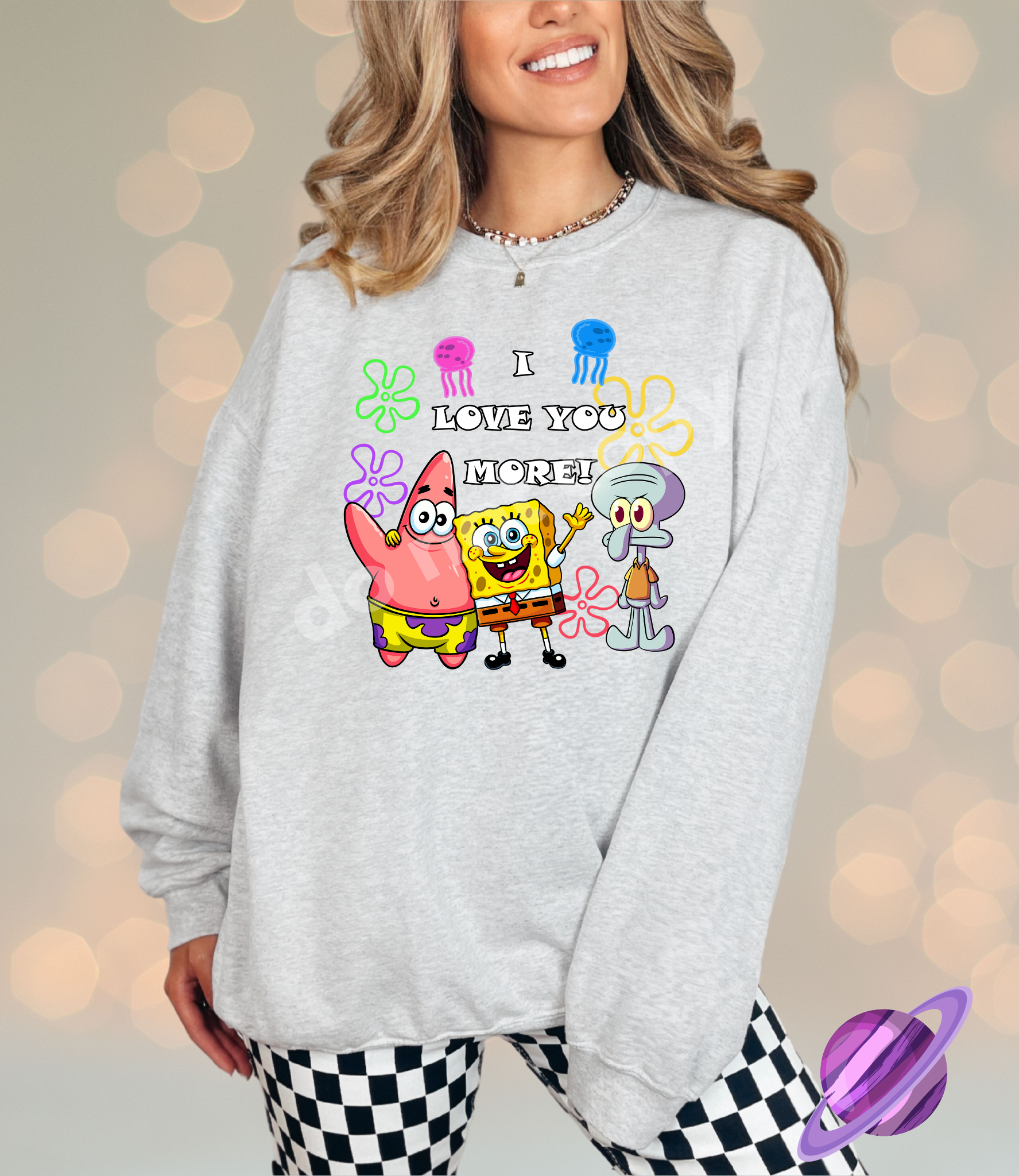 SPONGE LOVE SWEATSHIRT T-Shirts, Hoodie | PureTeeCo.com (Image 1)
