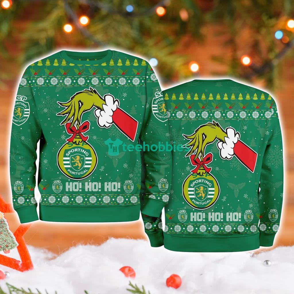 Sporting Clube De Portugal Grinch Hand Ugly Christmas Sweater 3D