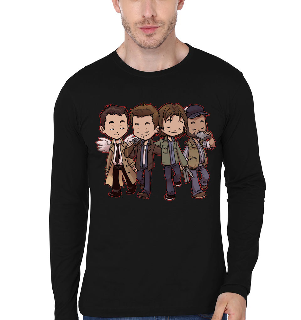 Supernatural Buddies Black T-Shirt Hoodie, Sweatshirt | PureTeeCo.com