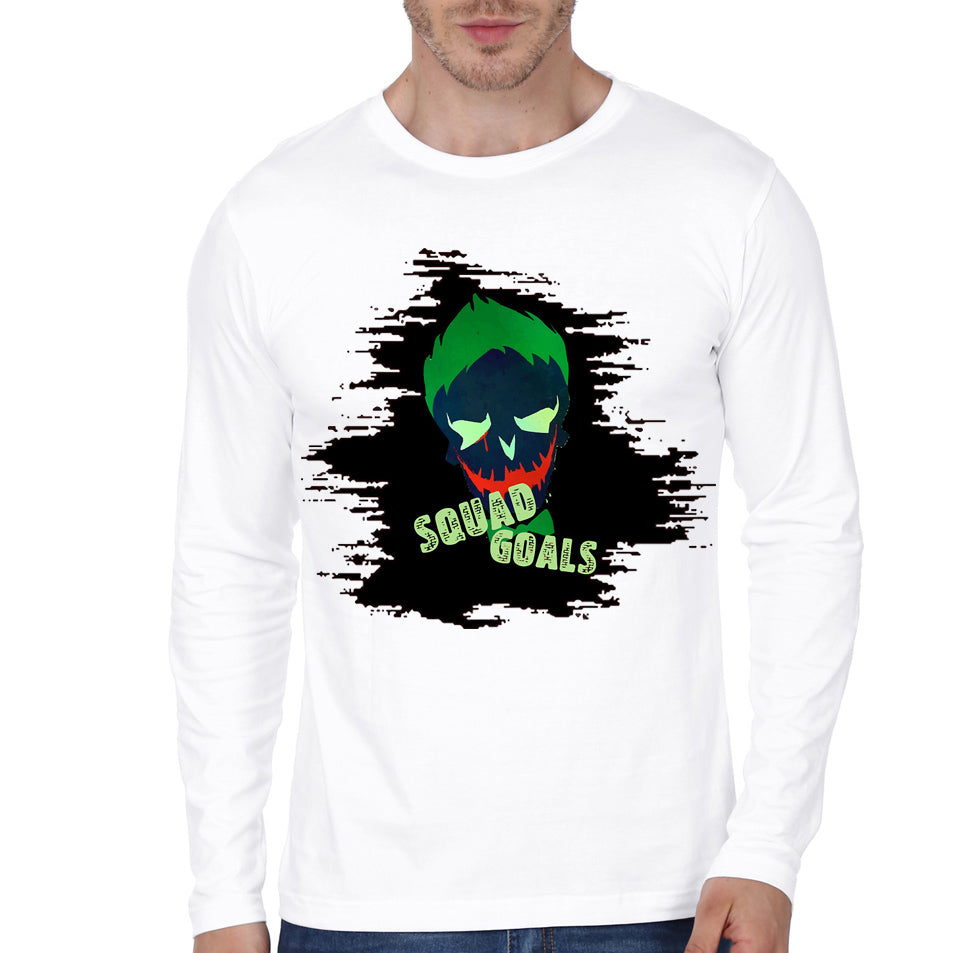 Squad Goal White Full Sleeve Tee Hoodie, Sweatshirt | PureTeeCo.com