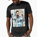 "Messi's Goal Celebration: Exuberant Joy with the Argentine National Team" by Artisticanvas