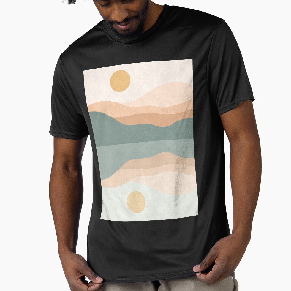 Mountain Mid Century Modern Boho Japandi by MnmlArt