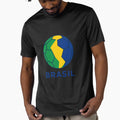 Brazil Retro Vintage Football Shirt Seleção 1970s Fan Gift Distressed Tee by Boldna