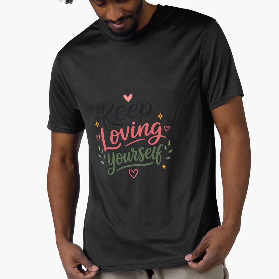 Keep Loving Yourself Typography | Self Love Motivational Quote | Positive Affirmation Design by Lovestickerco