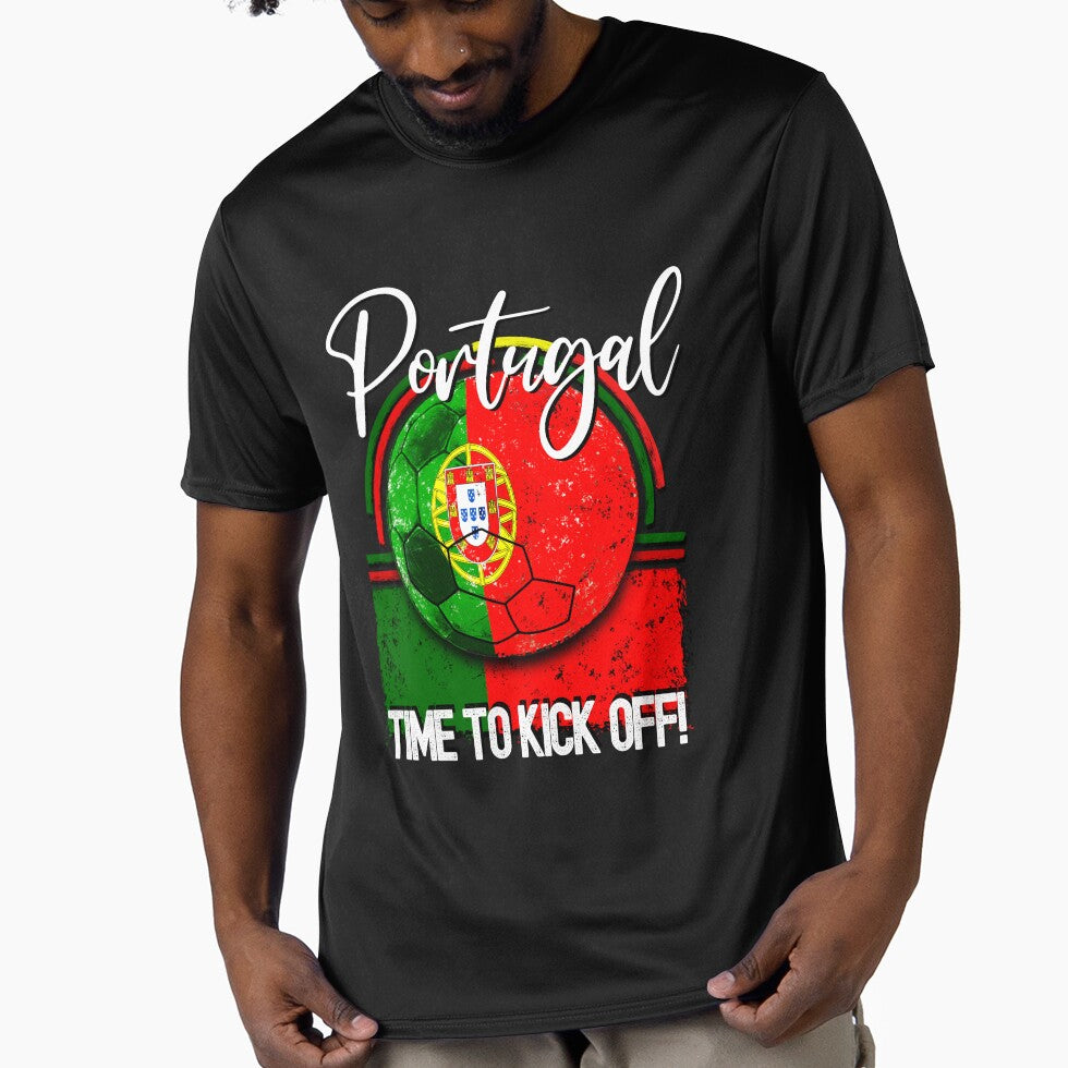 Portugal Football Time to Kick Off, Vintage Soccer by orangeblue21