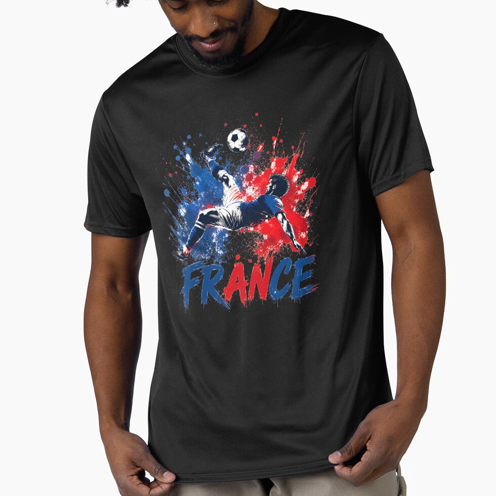 Les Bleus Spirit Soccer Shirt | Classic France Football Colors Tee | Fan Pride Gift by 3ac-Arts