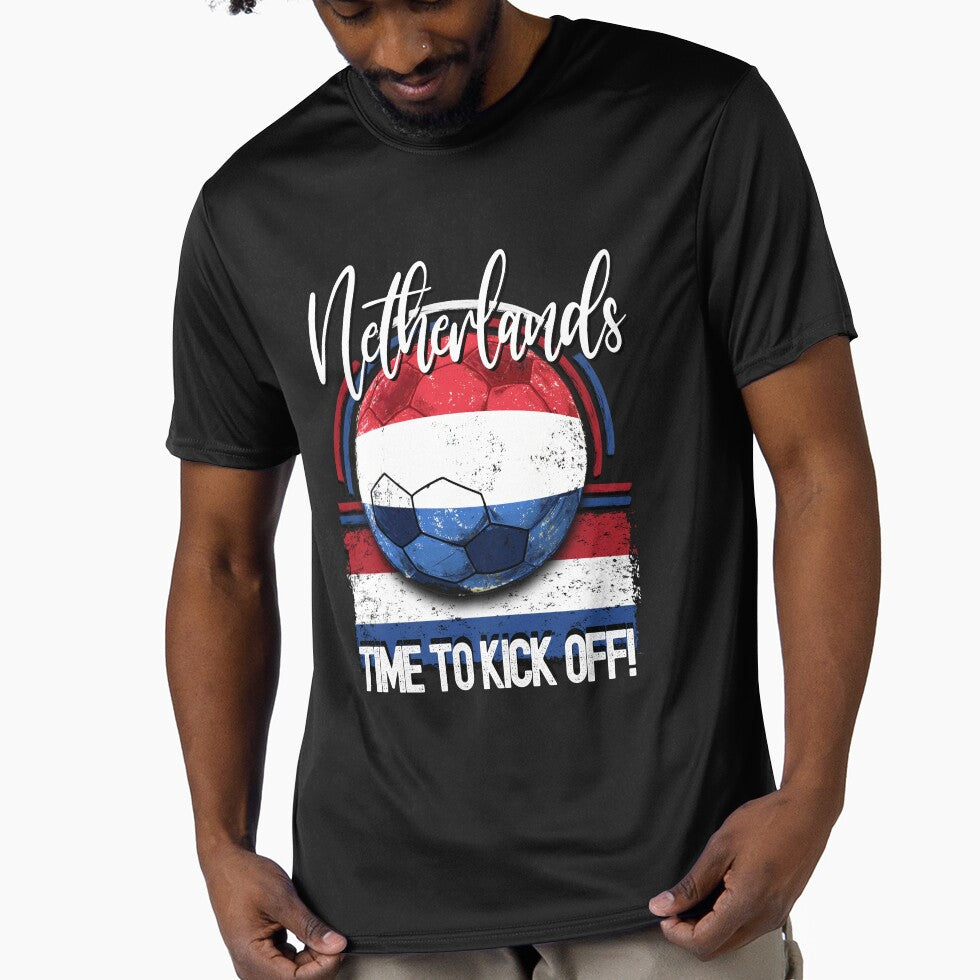 Netherlands Football Time to Kick Off, Vintage Soccer by orangeblue21