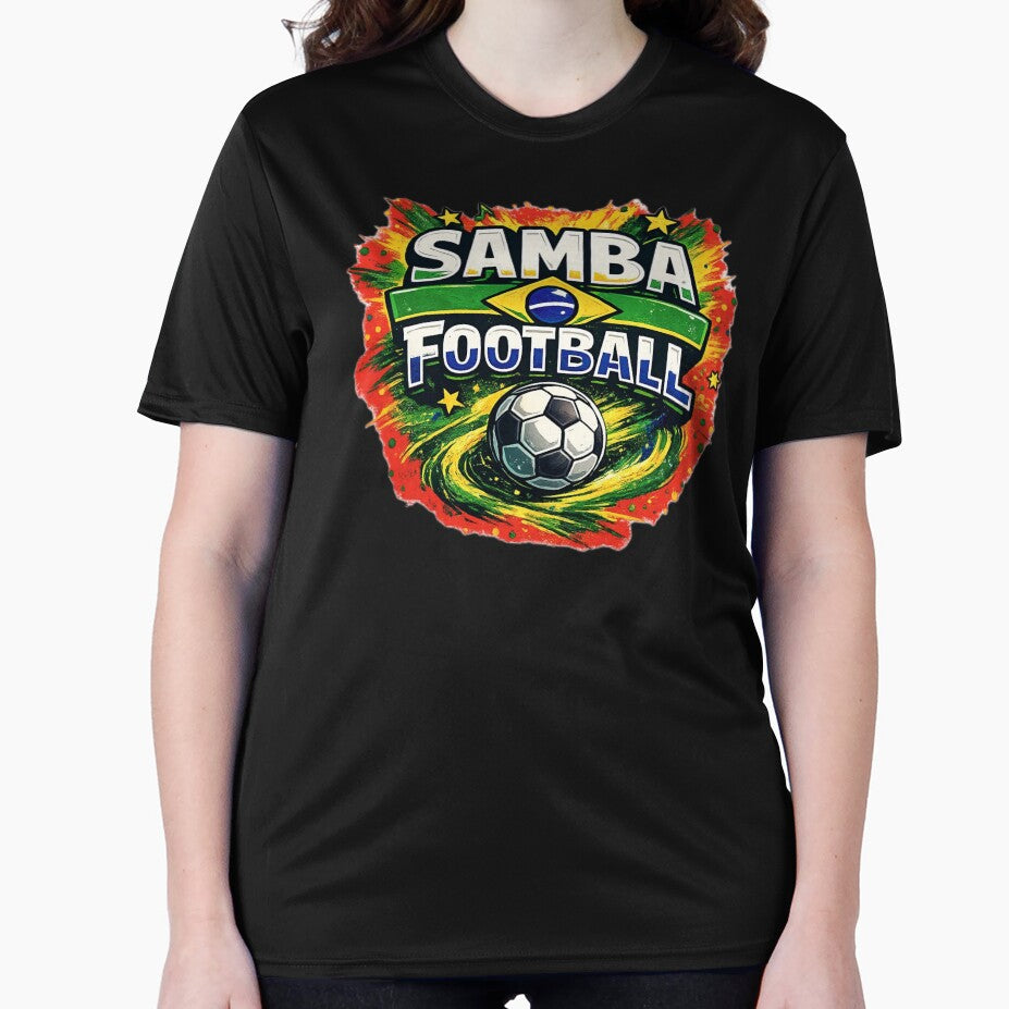 Vibrant Samba Football Brazil Sports Art by TEE--CLOSET