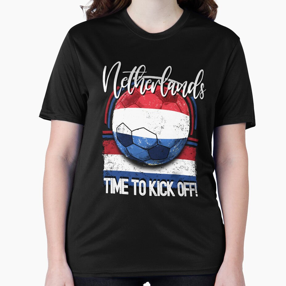 Netherlands Football Time to Kick Off, Vintage Soccer by orangeblue21