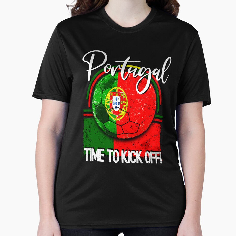 Portugal Football Time to Kick Off, Vintage Soccer by orangeblue21