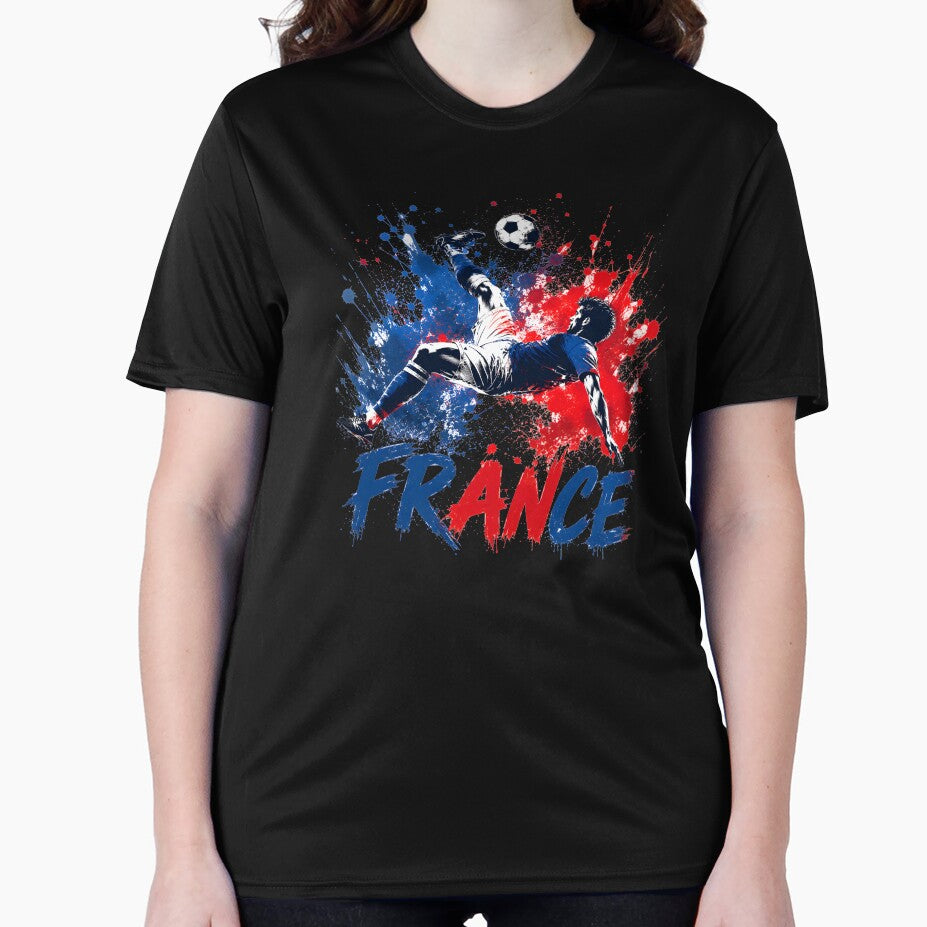 Les Bleus Spirit Soccer Shirt | Classic France Football Colors Tee | Fan Pride Gift by 3ac-Arts