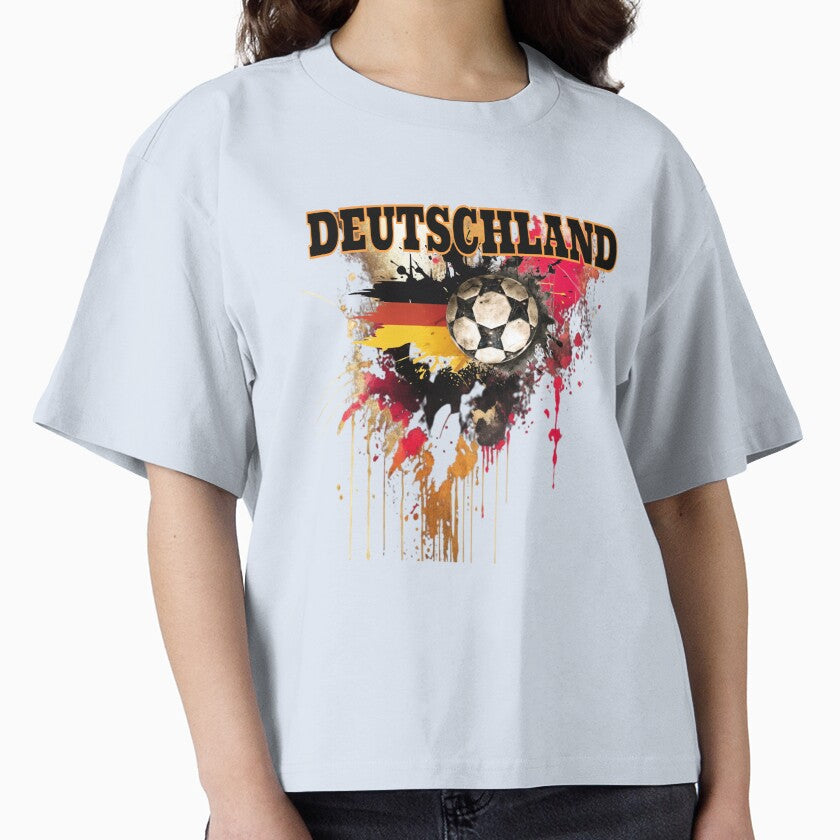 Germany football flag with ball by Ecmoprints