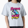 Soccer Dad Neon Drip Respect The Game Cleat Ball Father s Day by TalalosART