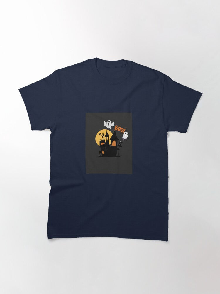 Halloween Boo! Classic T-Shirt Hoodie, Sweatshirt | PureTeeCo.com (Image 3)