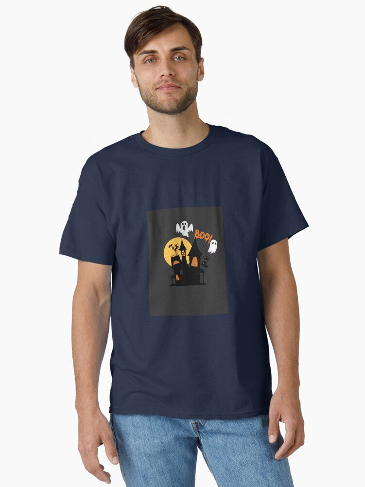 Halloween Boo! Classic T-Shirt Hoodie, Sweatshirt | PureTeeCo.com (Image 1)