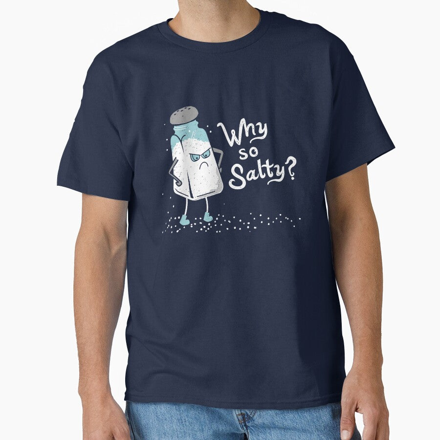 Why So Salty? Funny Salty Attitude Salt Shaker by propellerhead