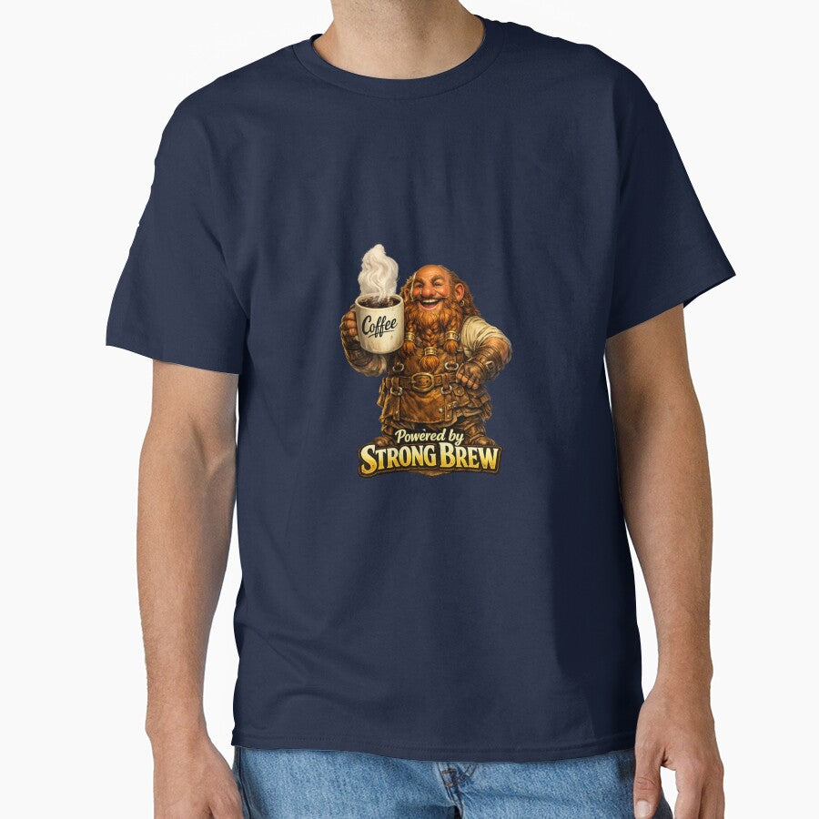 Fantasy Dwarf Coffee Lover Powered by Strong Brew by AleksKos
