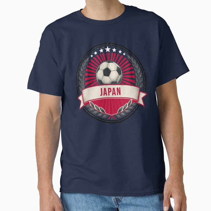 Japan Vintage Soccer Crest — Retro Japanese Football Badge Fan Emblem by icemanphotos