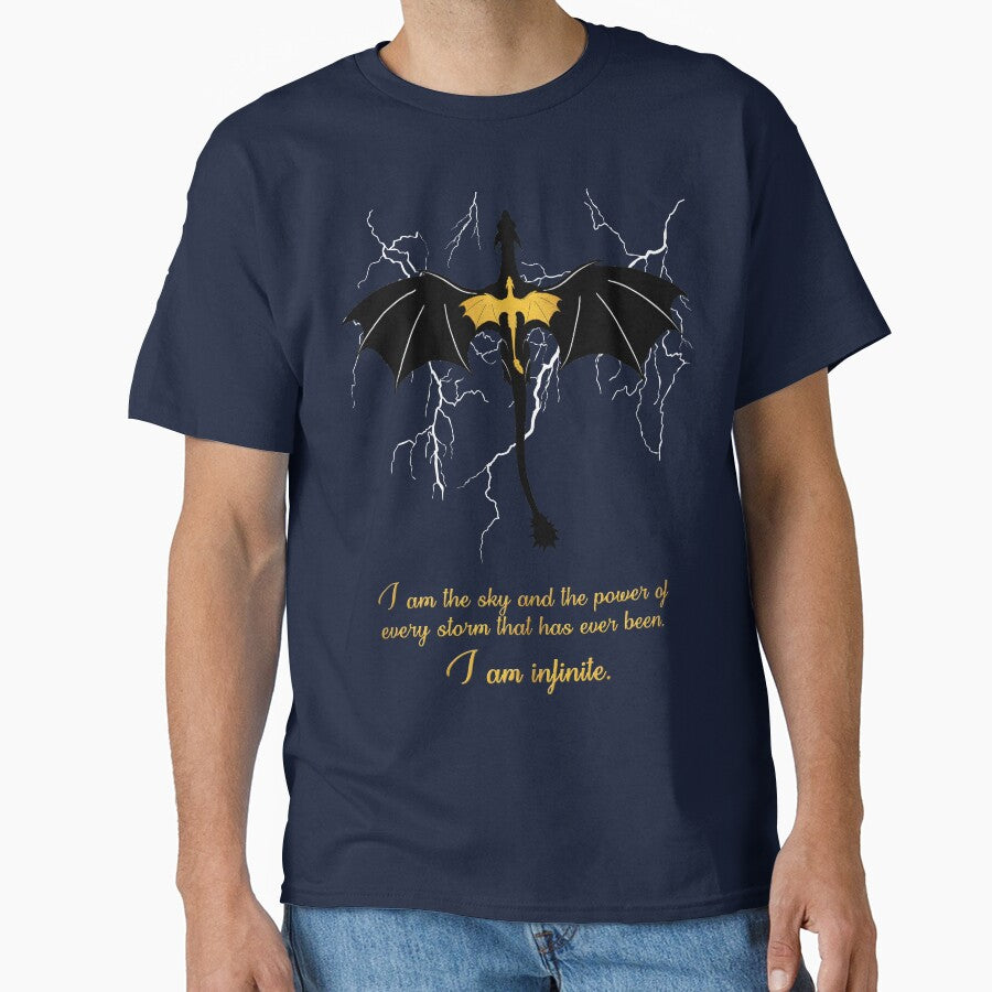 I Am Infinite - Fourth Wing, Tairn and Andarna, Lightning, gold, white lightning by Nici03