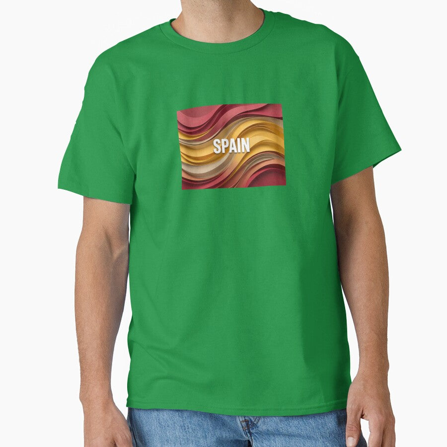 Spain Football Wave Design | Spanish Soccer Fan Minimal Artwork by Adham2001