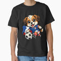 Cute French Dog Soccer Fan Puppy Football by Tsugraf Designs