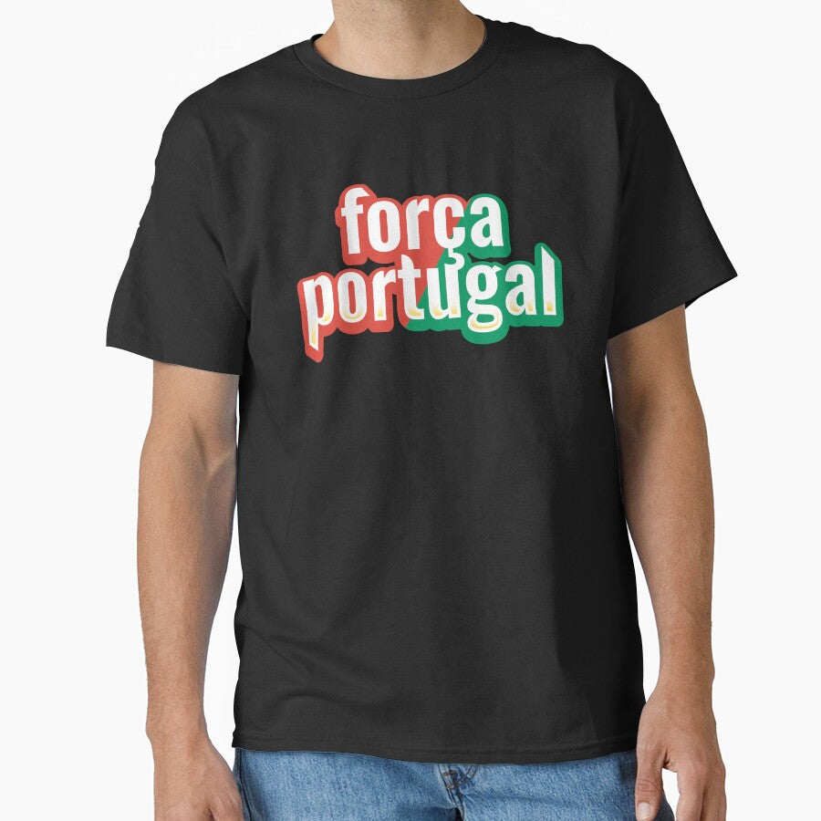 Força Portugal Football Fan Typography Portuguese Soccer Supporter Design by nunkioceani