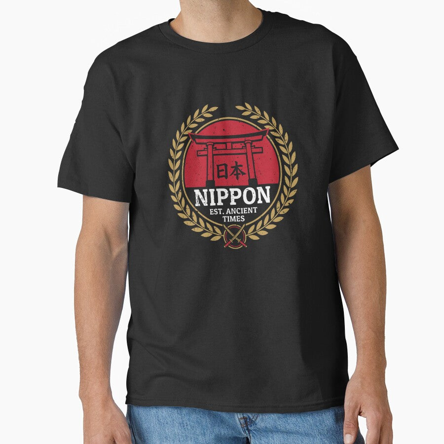 Nippon Japan Heritage Torii Samurai Crest by crouchingpixel