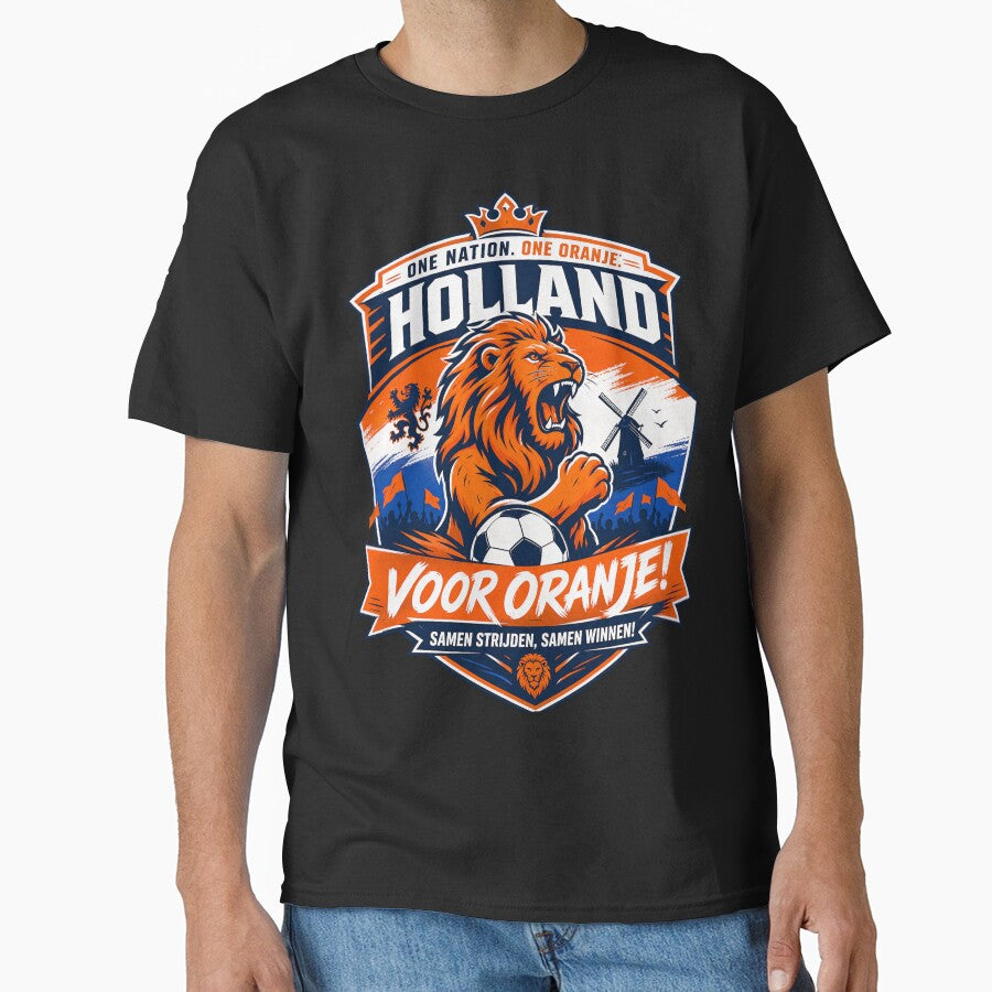 Netherlands Football Emblem, Dutch Soccer Fan Badge by Jandedan