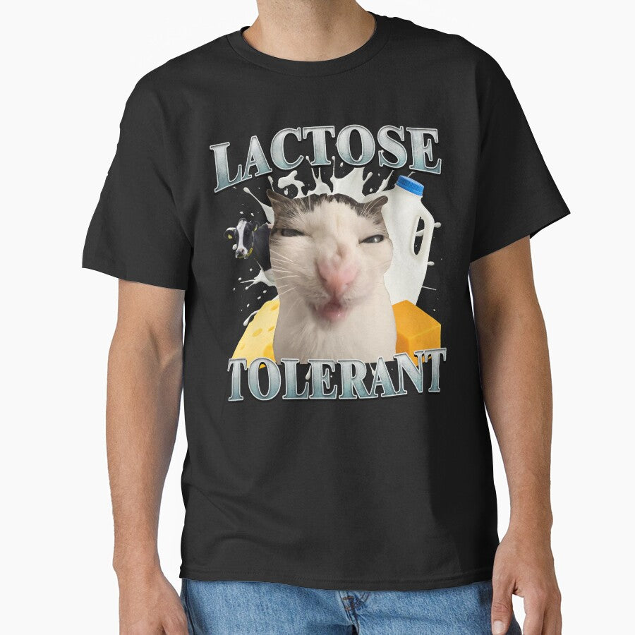 Lactose Tolerant Funny Cat by MemishDesign