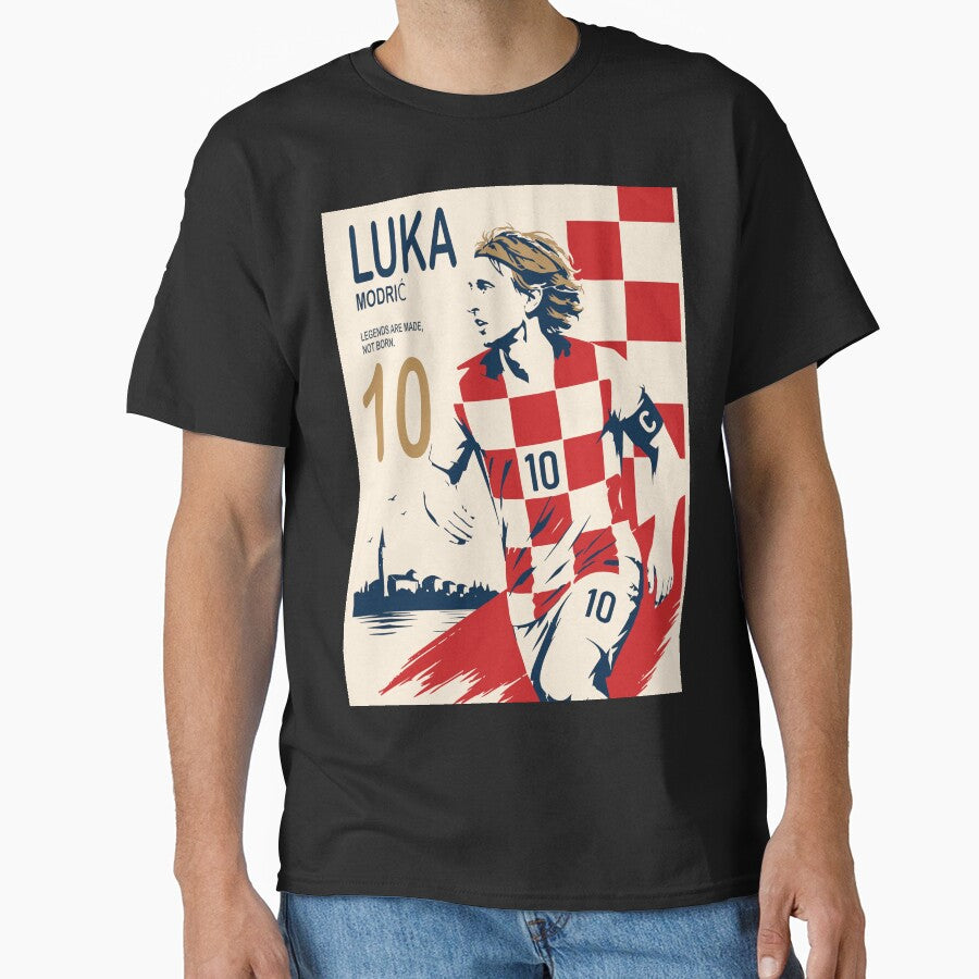 Luka Modrić Croatia Football Legend Poster by Studio pod Burom