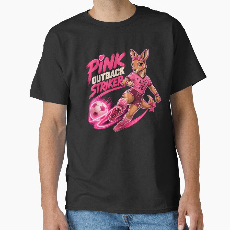 Pink Outback Striker Soccer Kangaroo Shirt | Australia Football Aesthetic 2026 by Prime legend