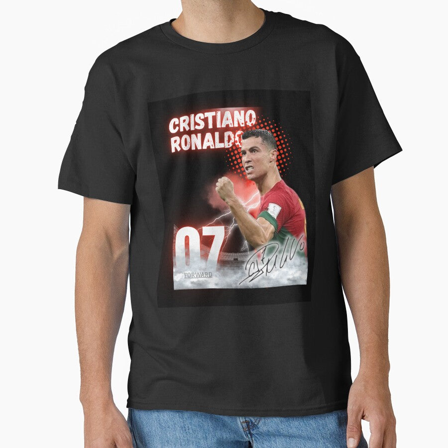 Cristiano Ronaldo CR7 Football Player Art Design by WildPetal