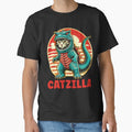 Catzilla Cat Lover Cat Mom Cat Dad Classic T-Shirt Hoodie, Sweatshirt | PureTeeCo.com