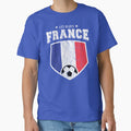 France Football National Flag T Shirt World Soccer Jersey Cup by screenworks