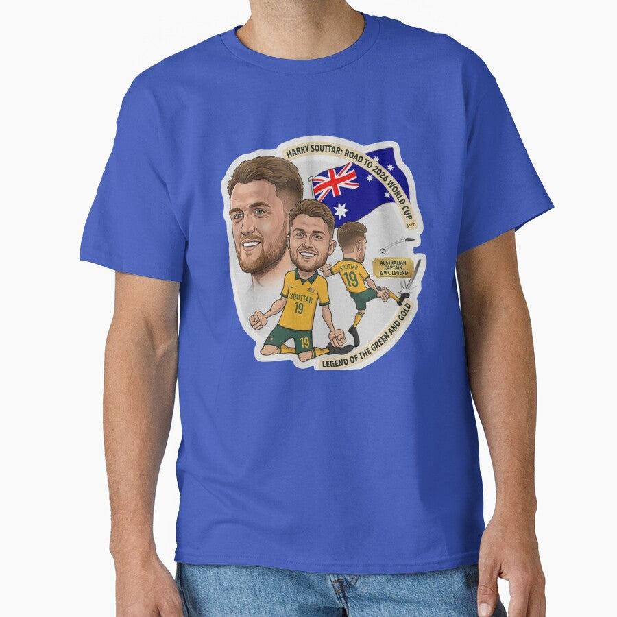 Harry Souttar Australia Football Legend Cartoon Illustration by Deviantfant