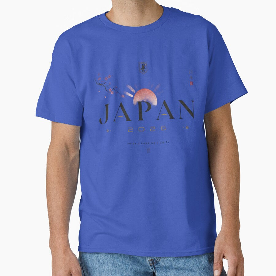 Japan 2026 Football World Cup Glory | Samurai Blue Fan Supporter Shirt by rushaib