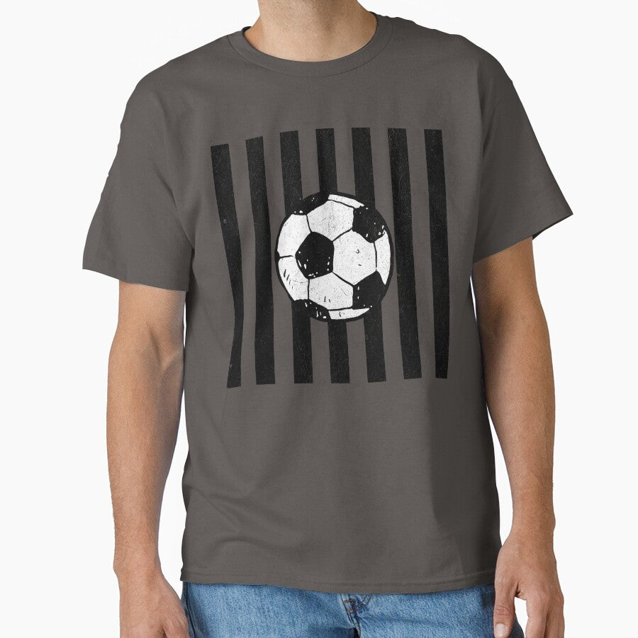 Vintage Soccer Ball Distressed Graphic by donwillisjrart