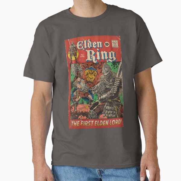 "The First Elden Lord!" Comic book cover Fan Art Classic T-Shirt Hoodie, Sweatshirt | PureTeeCo.com (Image 2)
