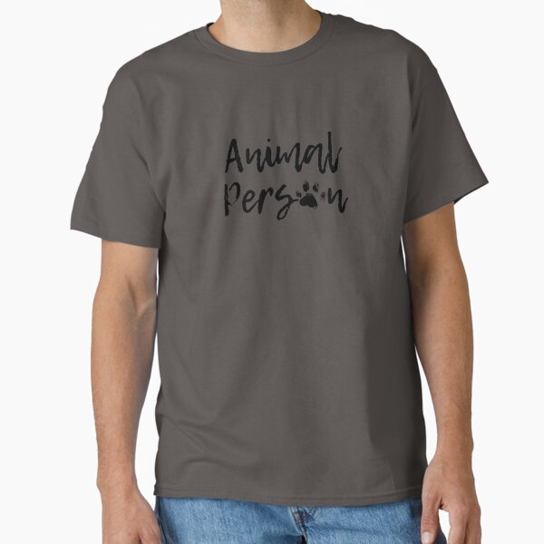 "Animal Person" Pawprint (Black) Classic T-Shirt