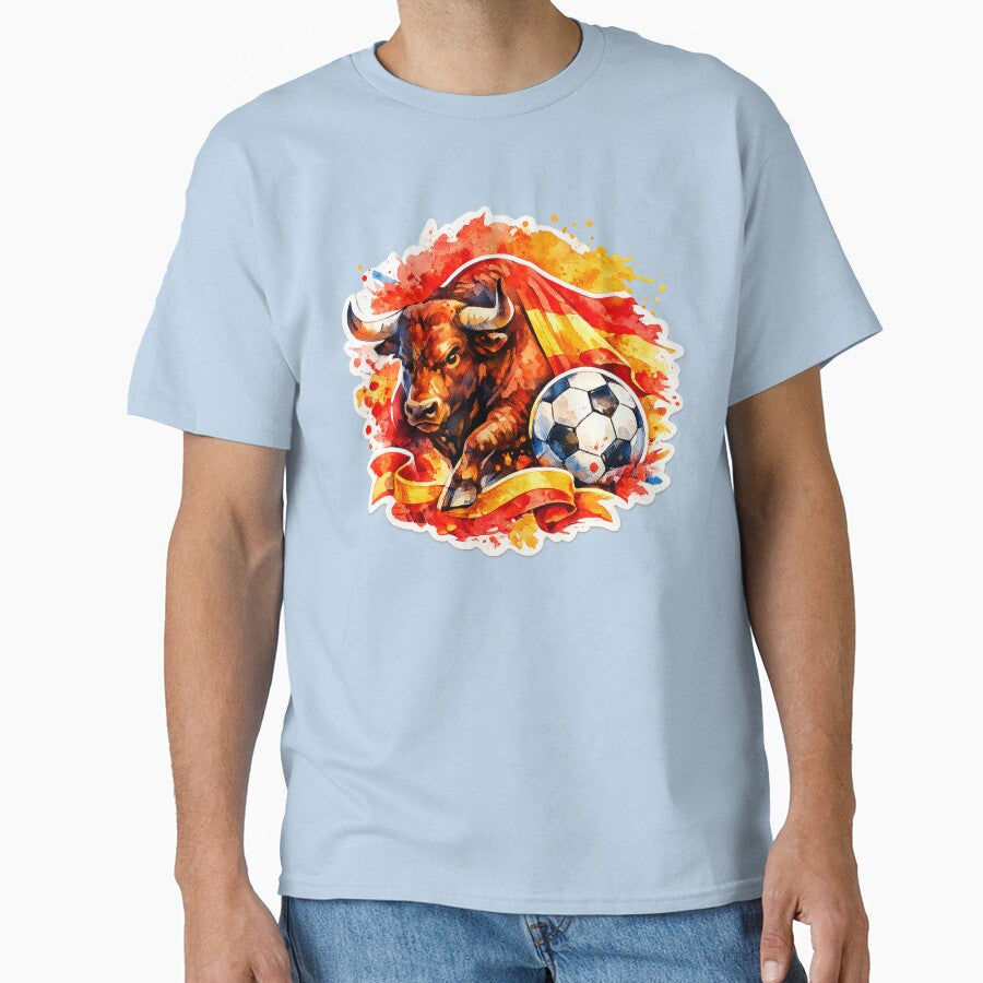 Spanish bull and soccer ball by Modefissi