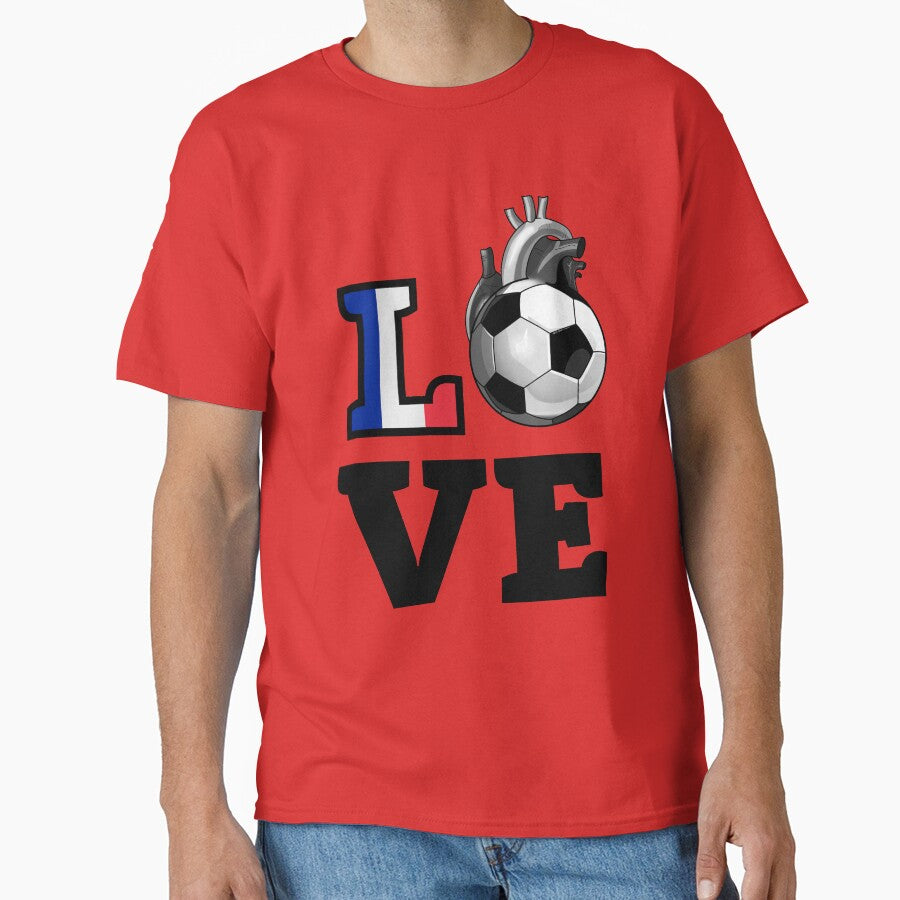 Love French soccer by Marti t-shirts